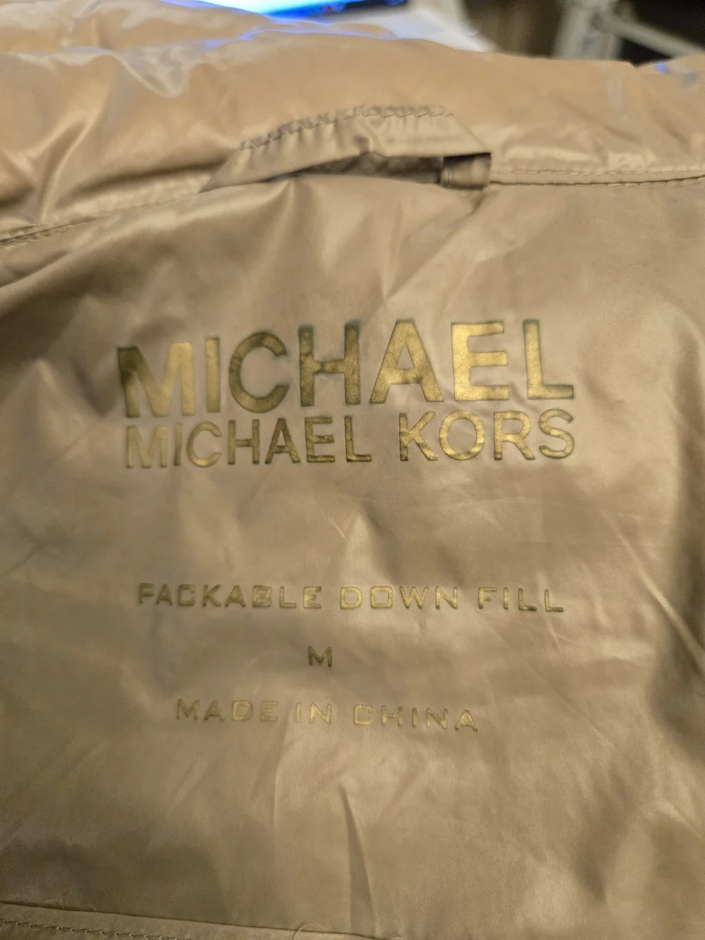 Michael Kors Packable Down Puffer Jacket Medium